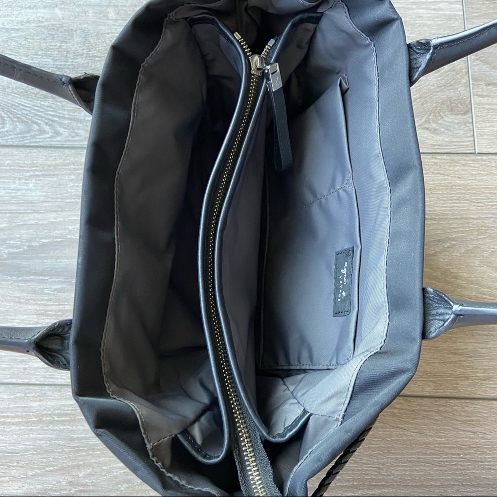 Agnes B Nylon Handbag Tote - Picture 8 of 15